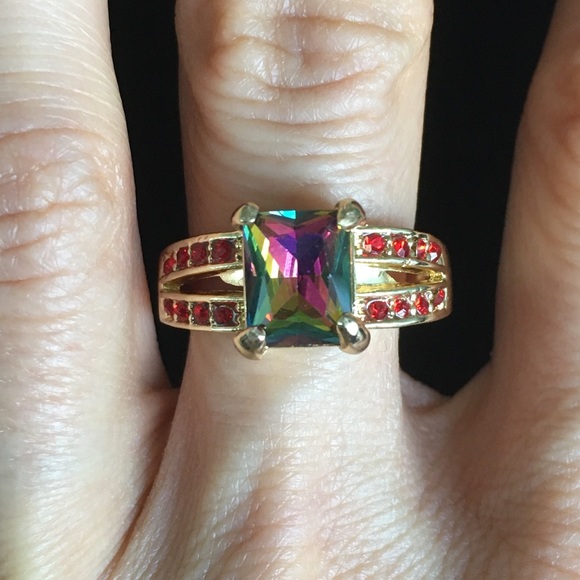 Mystic Rainbow Ring Size 8 - Picture 2 of 5